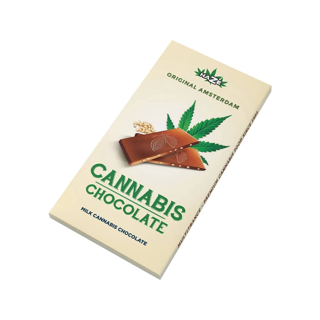 Chocolat au lait et graines de chanvre