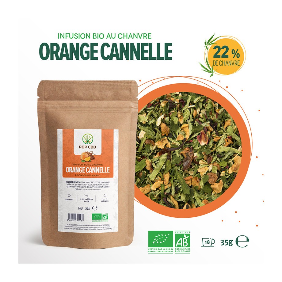 Infusion Chanvre Orange Cannelle Bio