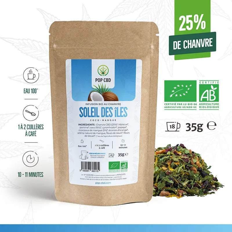 Infusion Chanvre Soleil des îles Bio